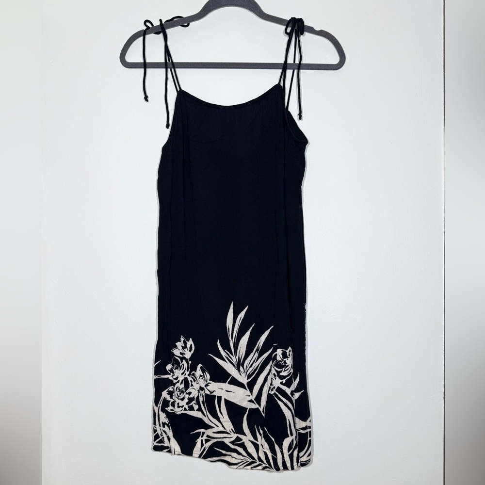 3 for $15 Billabong Black Shift Dress Tie Strap Lightweight Swim Coverup Dress